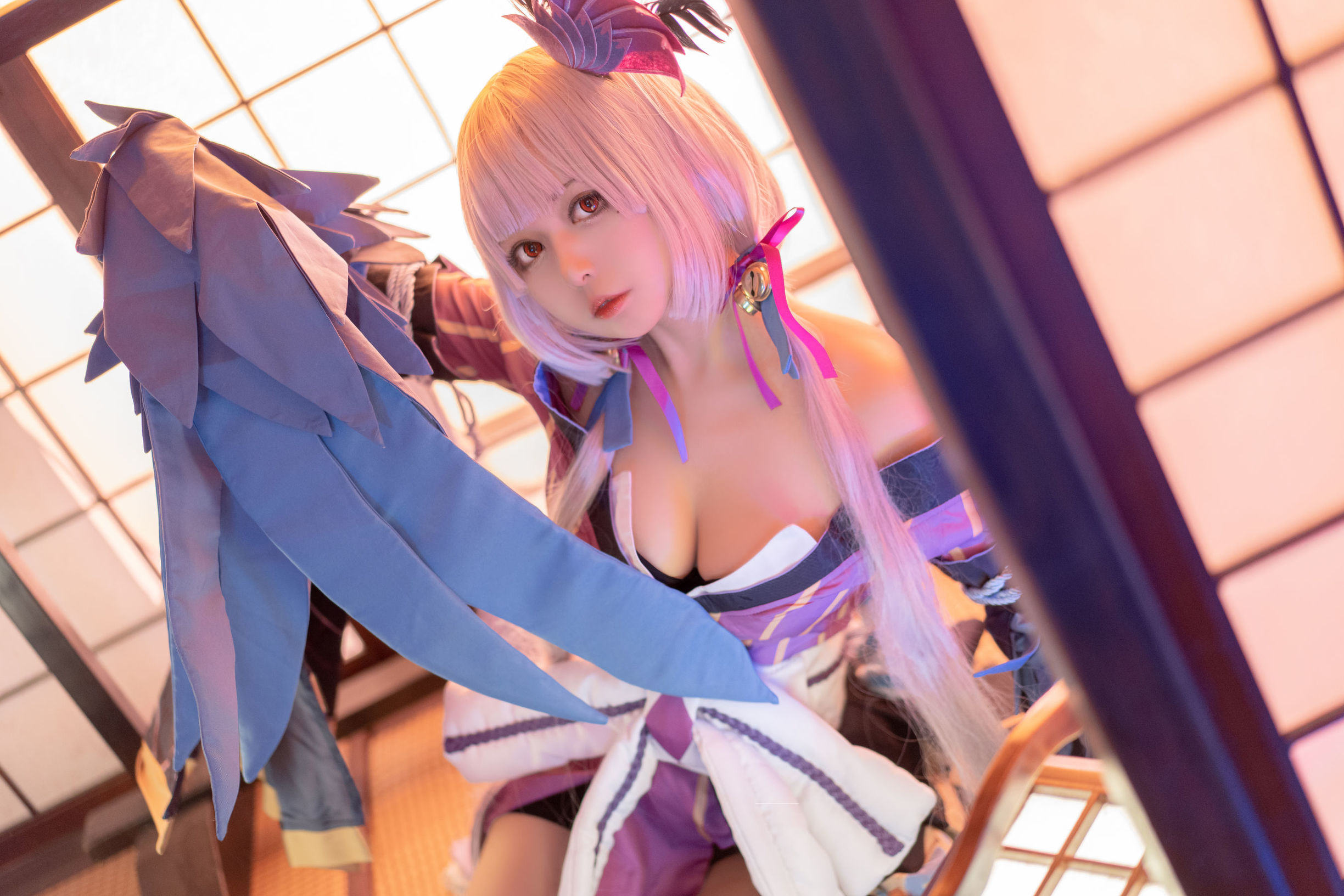 [Cosplay写真]大眼萌妹黑猫猫OvO以津真天插图7